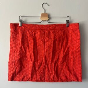 Gap - Orangey red eyelet mini skirt